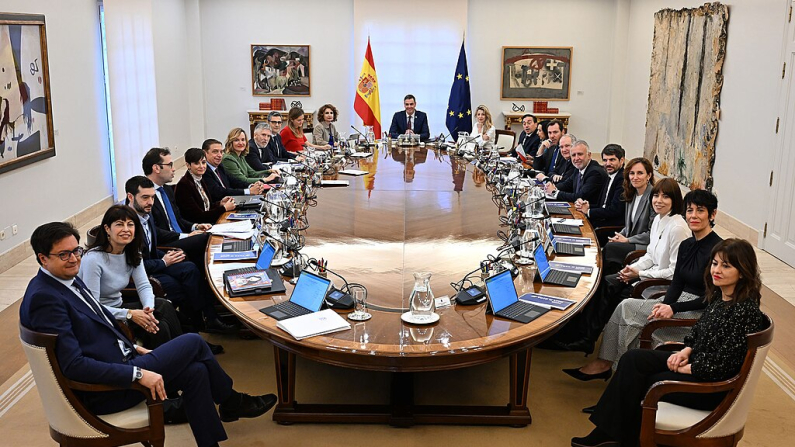 Reunión del Consejo de Ministros de España del 7 de enero de 2025. (Foto: Wikimedia)

