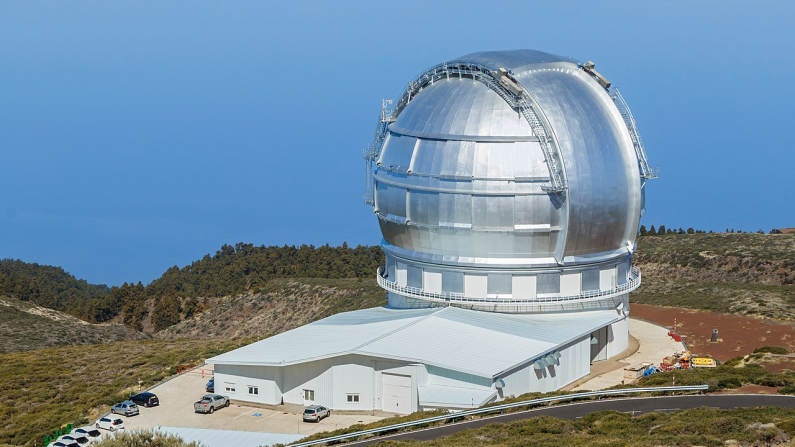 Gran Telescopio Canarias (GTC), ubicado en el Observatorio del Roque de los Muchachos, en La Palma. (Foto: Wikimedia)