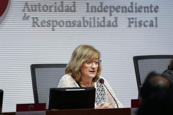 Imagen de archivo de la presidenta de la Autoridad Independiente de Responsabilidad Fiscal (AIReF), Cristina Herrero.EFE/Isabel Jinpeng Calvo
