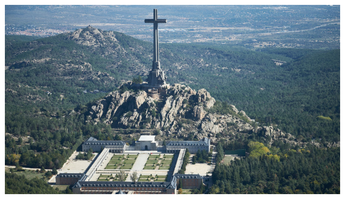 Vista general del Valle de los Caídos el 24 de octubre de 2019 en Madrid, España. (Xaume Olleros/Getty Images)