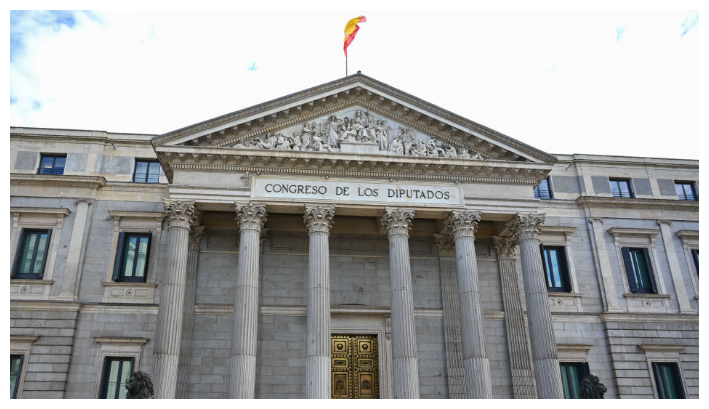 Edificio del Parlamento en Madrid, el 21 de mayo de 2019 (Gabriel Bouys /AFP a través de Getty Images)