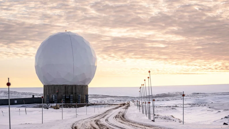La base espacial Pituffik (anteriormente Base Aérea Thule) en el norte de Groenlandia, el 4 de octubre de 2023. Thomas Traasdahl/Ritzau Scanpix/AFP/Getty Images
