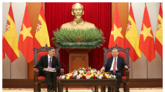 Sánchez se reúne con líderes del Partido Comunista de Vietnam y suscribe acuerdos de cooperación