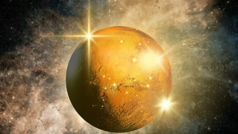 
Según los astrónomos, la explosión de un magnetar genera 2 millones de millones de toneladas de elementos pesados como el oro, lo que equivale aproximadamente a la masa de Marte.
Foto: iStock, collage: Ani Asvazadurian / Epoch Times
