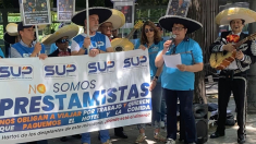 «Somos policías, no prestamistas»: con mariachis, el SUP protestó porque los agentes «se ven obligados a pagar por trabajar»