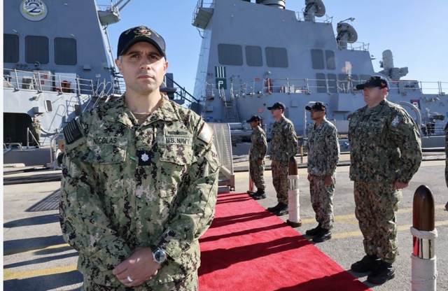 Visita al buque americano USS “Oscar Austin” y la Jefatura de la Base Naval de Rota. (Iñaki Gómez/MDE)