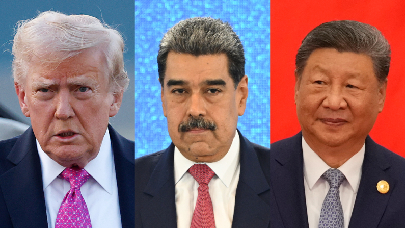 Donald Trump, Nicolás Maduro y Xi Jinping. (Kevin Dietsch/Getty Images // FEDERICO PARRA/AFP via Getty Images // Suo Takekuma - Pool/Getty Images)