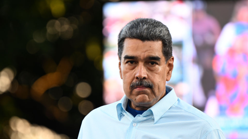 El líder del Gobierno bolivariano de Venezuela, Nicolás Maduro el 17 de agosto de 2024 en Caracas, Venezuela. (Foto de Alfredo Lasry R/Getty Images)
