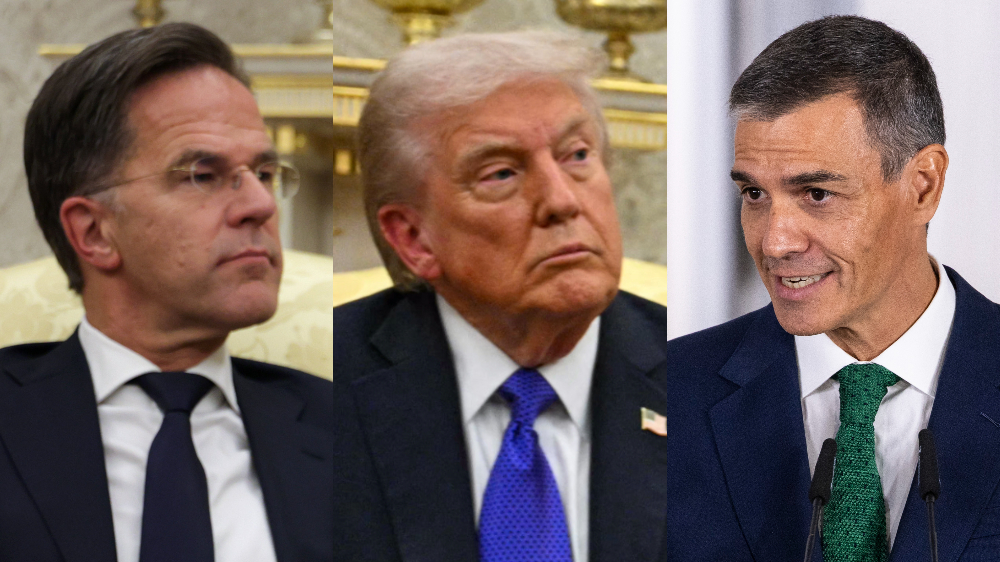 «No juega en equipo»: Trump y Rutte cierran filas contra Sánchez por no cumplir con el gasto militar